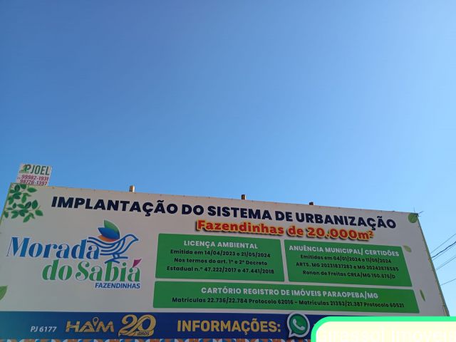 Chácara/Sítio para Venda Morada Do Sabiá Caetanópolis